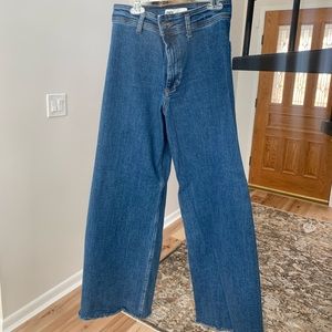 Zara Marine Wide Leg Jeans